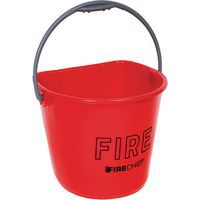 Plastic Fire Bucket - 10L - Firechief