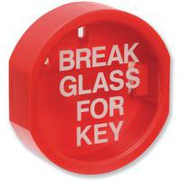 Firechief Plastic Fronted Circular Emergency Box - Break Glass For Key