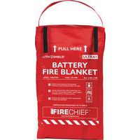 Firechief Lithium Battery Fire Blanket - 1.8-2.6m - LithShield Ultra