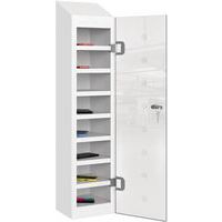 School Mobile Phone Clear Door Locker - 8 Storage Compartments - Pure