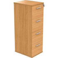 4-Drawer Pedestal/Office Cabinet - A4/Foolscap Filing - MFC/Wood - FSC