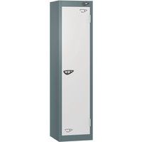 Pure 1-Door Carbon Zero Low School Locker - Cam Locks - 1200x300x450mm
