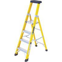 Electricians Fibreglass Platform Step Ladder - 4-8 Treads - INSUL8-P