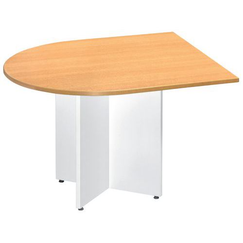 Oval modular table - Semi-oval - Cross-shaped base Oval modular table - Semi-oval - Cross-shaped base