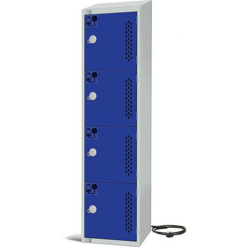 4-6 Door Charging Locker - Cam Locks - Sloped Tops - Anti-Bacterial