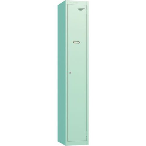 Vintage Retro Metal Storage Lockers - 1800x300x300mm - Cam Locks -PURE