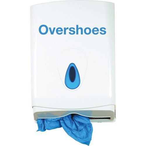 White Wall-Mounted Overshoe Dispenser - Safety First Aid