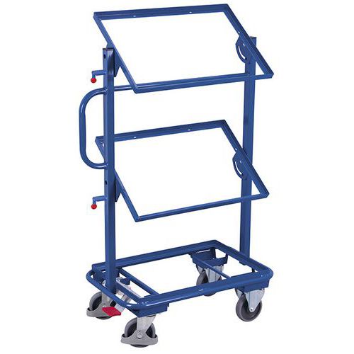 Trolley for European standard containers - 610 x 410 mm - Capacity 200 kg Trolley for European standard containers - 610 x 410 mm - Capacity 200 kg