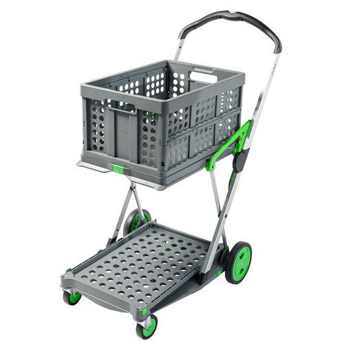 2 Shelf Folding Box Trolley - 60kg