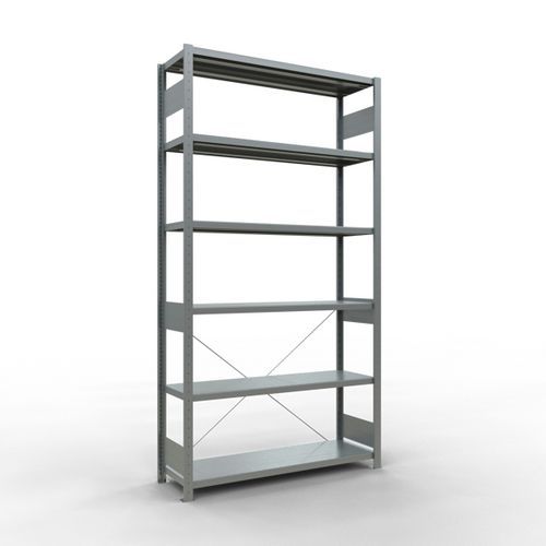 Easy-Fix lightweight shelving - Single-sided - H 2500 mm - Galvanised - Schulte