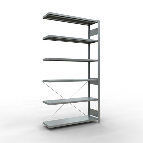 Easy-Fix lightweight shelving - Single-sided - H 2500 mm - Galvanised - Schulte