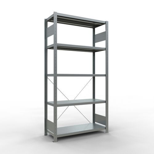 Easy-Fix lightweight shelving - Single-sided - H 2000 mm - Galvanised - Schulte