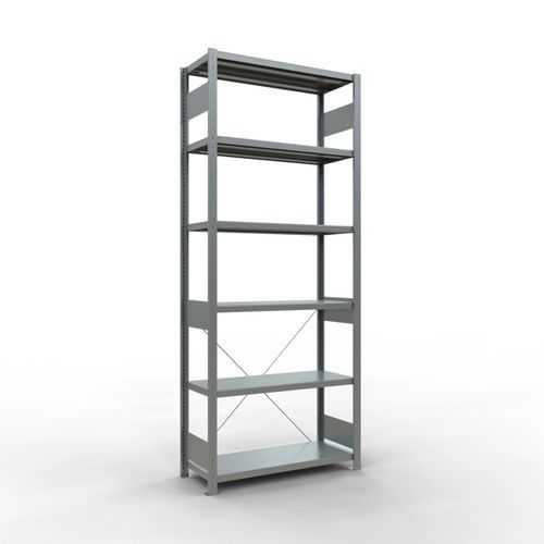 Easy-Fix lightweight shelving - Single-sided - H 2500 mm - Galvanised - Schulte
