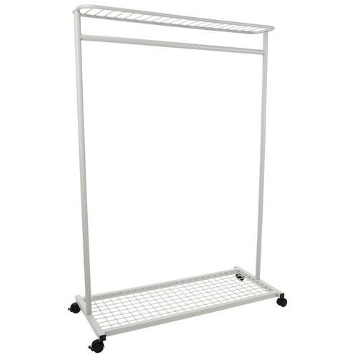 Mobile Coat Rack - Metal Garment Rails - 110cm Wide - Manutan Expert