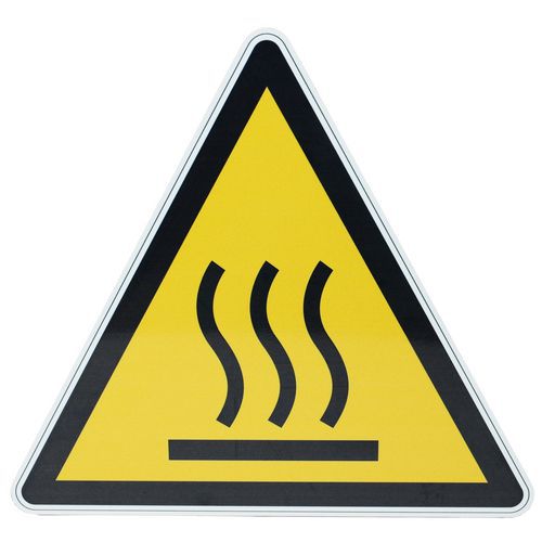 Warning sign - Hot surface - Aluminium