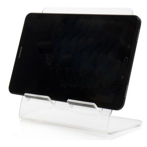 Crystal acrylic tablet holder Set of 2 Manutan Manutan.co.uk