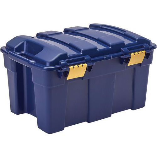 Plastic Lidded 40L Storage Trunk - Nestable & Stackable