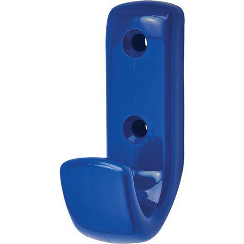 Colour Coated Single Coat Hook - Cobalt Blue