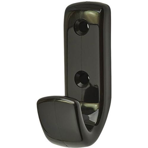 Colour Coated Single Coat Hook - Black