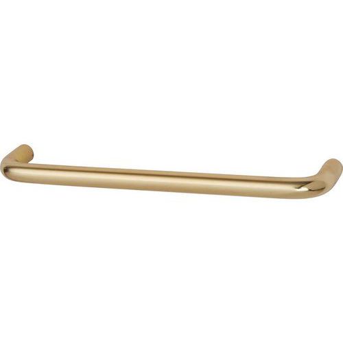 Traditional 9mm D-Bar Cabinet Handle - 102mm Centres - Polished Brass
