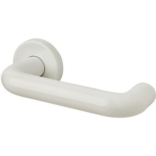 21mm Steel Core Door Handle - Diamond White