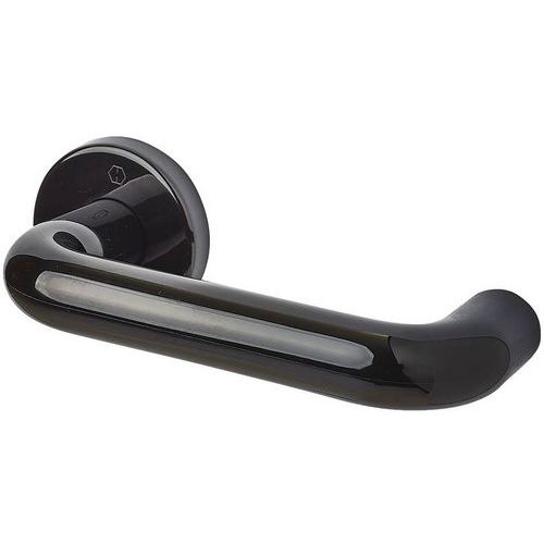 21mm Steel Core Door Handle - Black