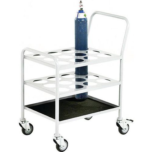 120kg Small Cylinder Trolley For 12 D or E Oxygen Cylinders
