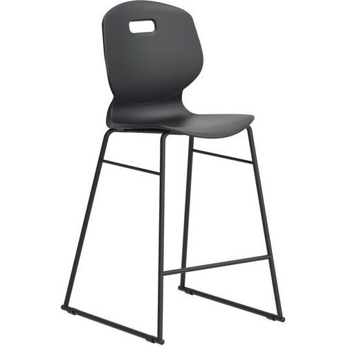 High Stool School Chair - Stackable - Antimicrobial Polypropylene