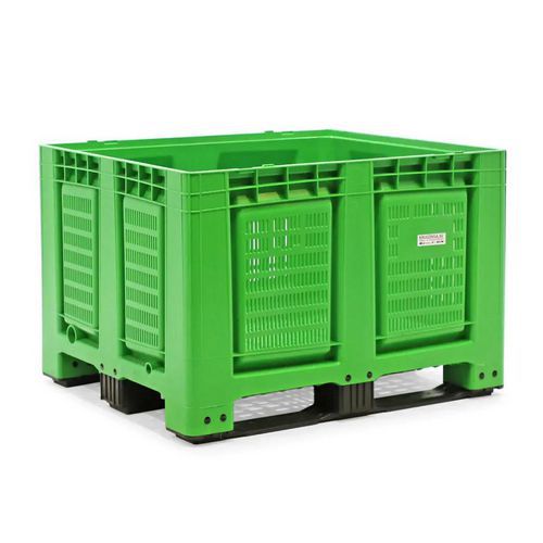 Big-Box with Perforated Walls - 3 Forklift Skids