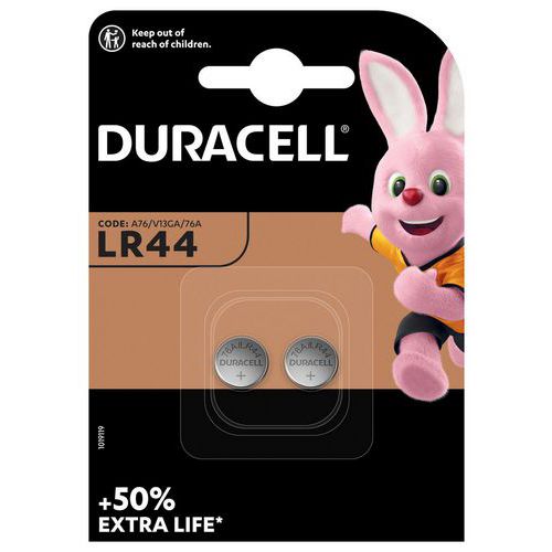 LR44 V13GA alkaline coin cell battery - Pack of 2 - Duracell