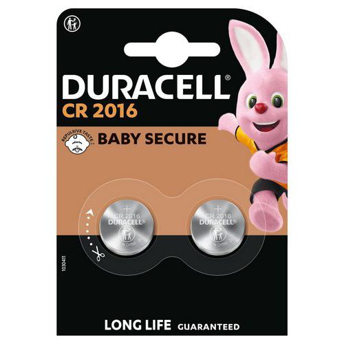 CR2016 lithium coin cell battery - Pack of 2 - Duracell