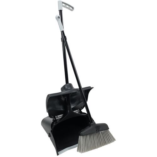 Long Handled Dustpan And Brush Set - Lidded Dustpan - Manutan Expert