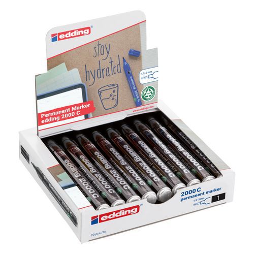 Edding 2000C black permanent marker - Eco Pack