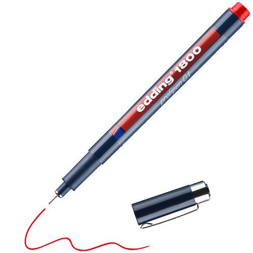 Edding 1800 felt tip pen with cap