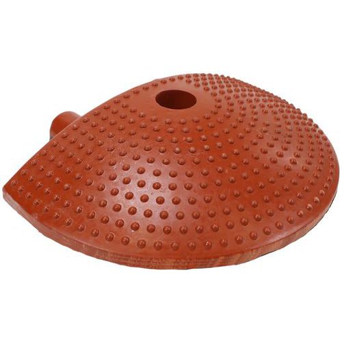Red end piece for speed bump, 20 km/h - 20 t - Manutan Expert