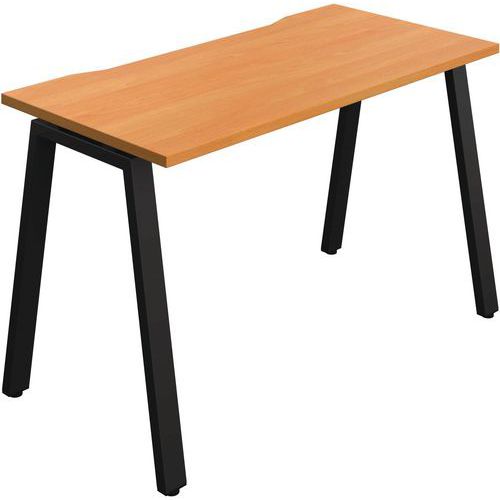 1-Person Home/Office Table - A-Frame Legs - WxD 1200x600mm - Synergy