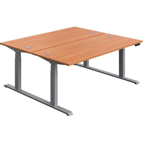 Electric Height Adjustable Sit/Stand Partners/Double Desks -1800x800mm