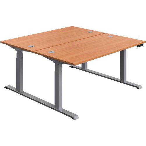 Electric Height Adjustable Sit/Stand Partners/Double Desks -1600x800mm