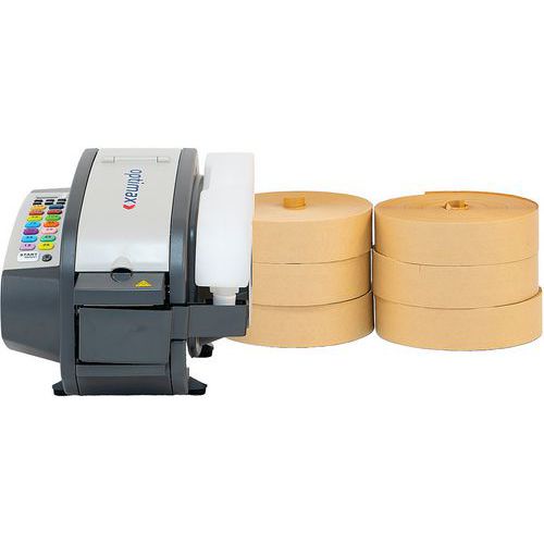 Water Activated Tape Dispenser With 18 Rolls - 305mx60mm