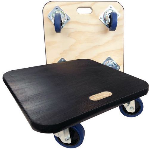 1000kg Double Thickness Heavy Duty Furniture Skate - Rubber Top - Evo