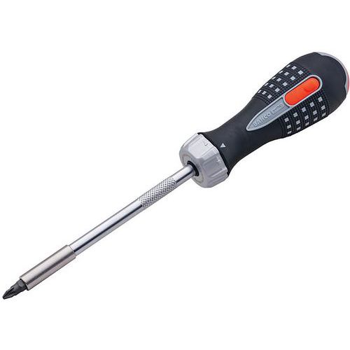 1/4 Inch Ratcheting Screwdriver - Magnetic Bit Holder - Bahco