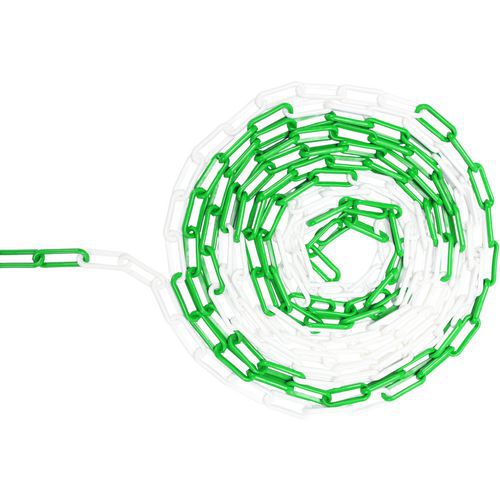 Plastic chain in bag - White/Green