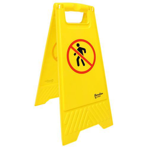 Warning stand - No pedestrian access - Manutan Expert