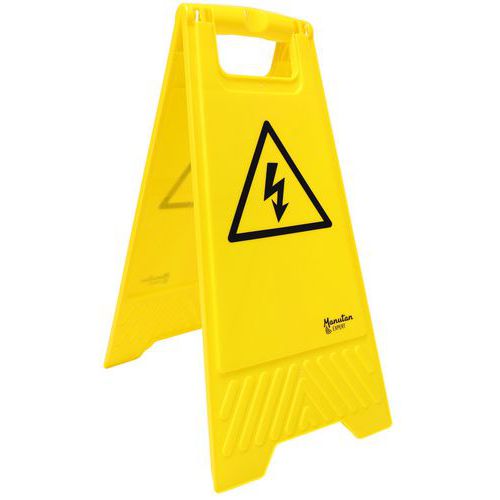 Warning stand - Electrical hazard - Manutan Expert