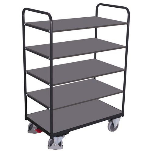 Tall trolley with five shelves - SW series