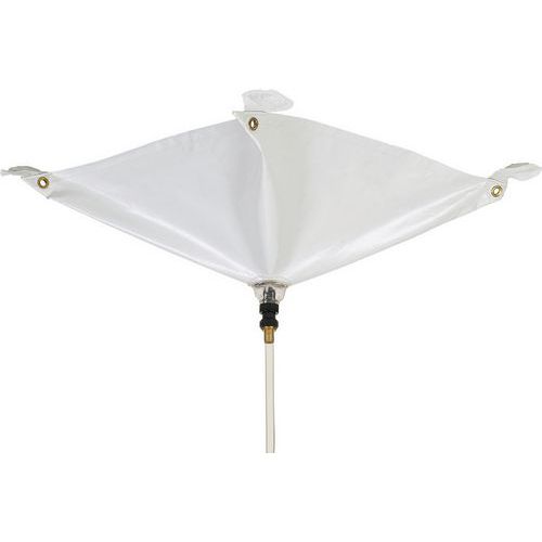 Magnetic Roof Leak Diverter Tarp - White/Yellow/Black - 51x51cm - PIG®
