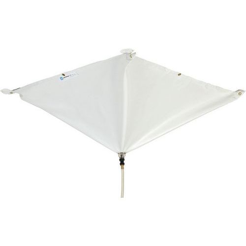 Magnetic Roof Leak Diverter Tarp -White/Yellow/Black -152x152cm -PIG