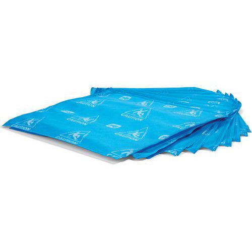 Absorb-&-Lock Hi-Vis Water Absorbent Pads - Blue/Orange - PIG®