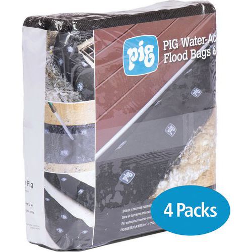 Long Water-Activated Flood Protection Barriers - 1.5-5.2m Long - PIG®