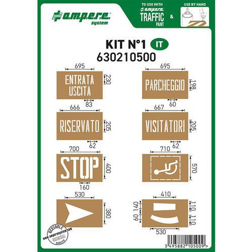 Stencil kit no. 1 - Ampere System
